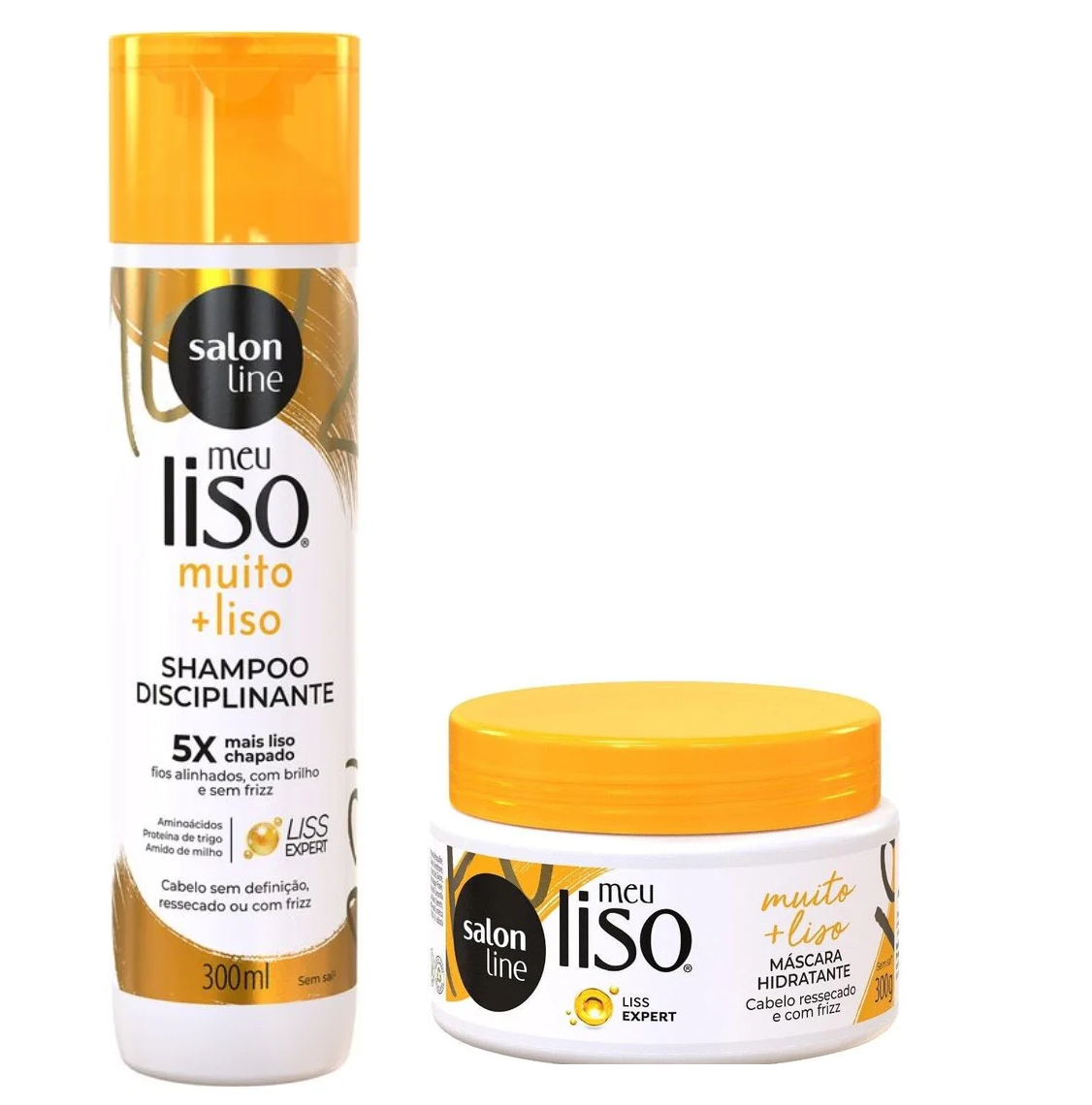 Salon Line Kit - Meu Liso Muito + Liso: Shampoo 300ml + Máscara 300g